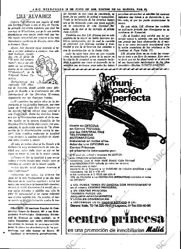 ABC MADRID 12-06-1968 página 91