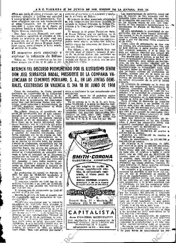 ABC MADRID 21-06-1968 página 111