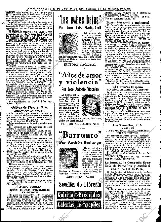 ABC MADRID 21-06-1968 página 112