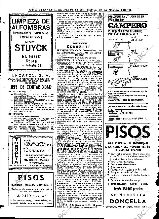 ABC MADRID 21-06-1968 página 114