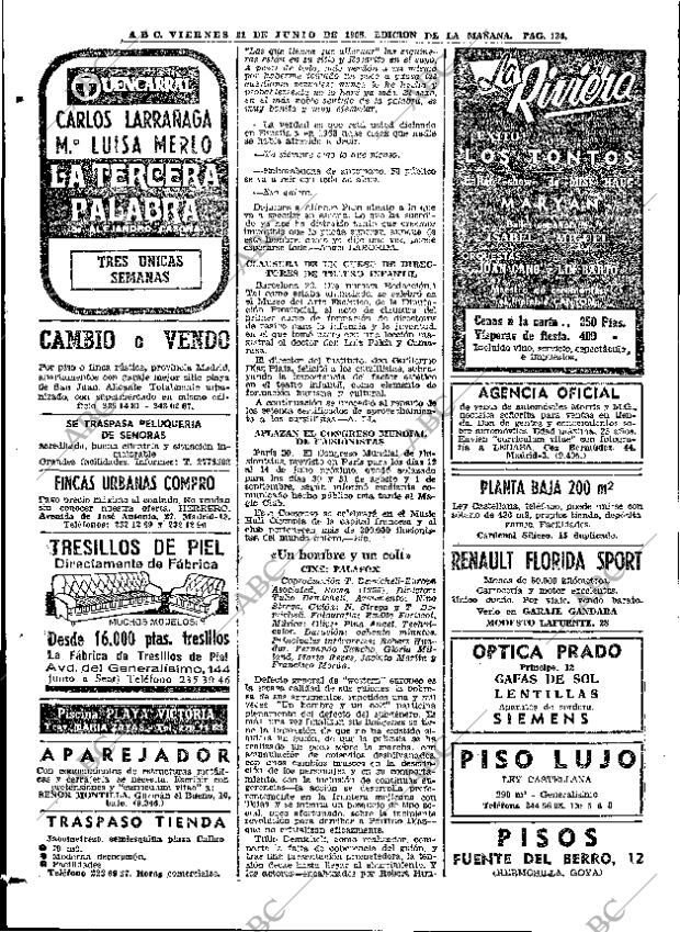 ABC MADRID 21-06-1968 página 124