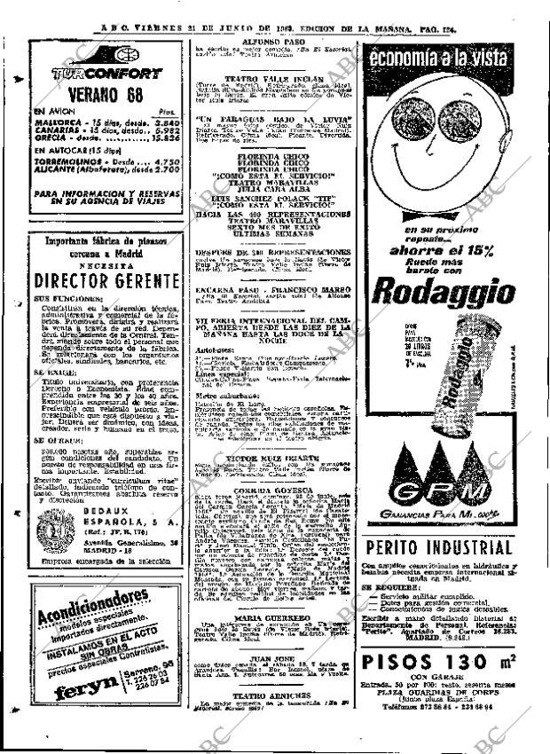 ABC MADRID 21-06-1968 página 126