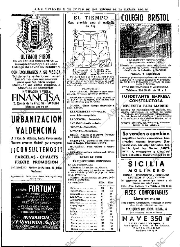 ABC MADRID 21-06-1968 página 86
