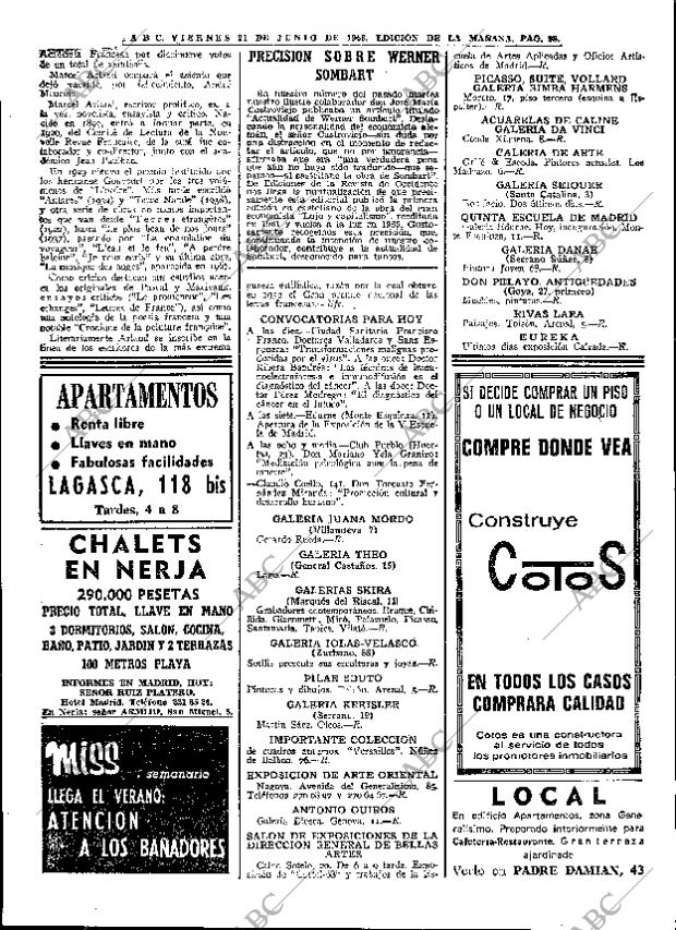 ABC MADRID 21-06-1968 página 98