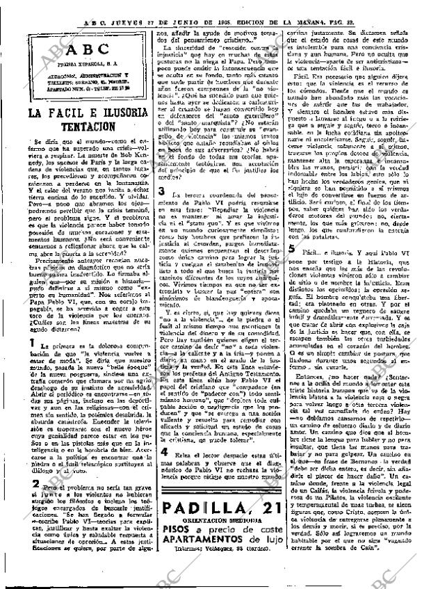 ABC MADRID 27-06-1968 página 32