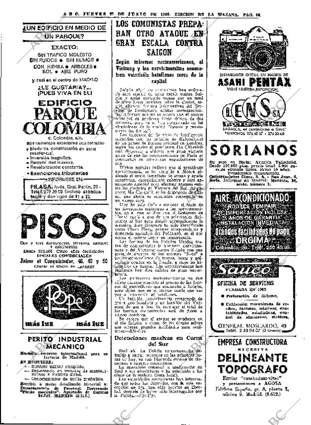 ABC MADRID 27-06-1968 página 40