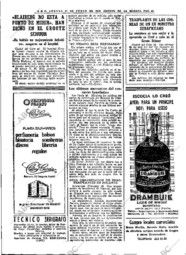ABC MADRID 27-06-1968 página 42