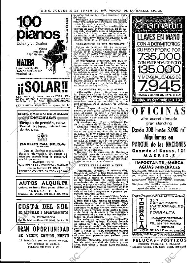 ABC MADRID 27-06-1968 página 52