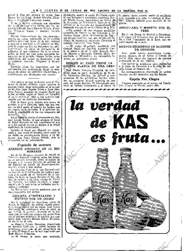 ABC MADRID 27-06-1968 página 67