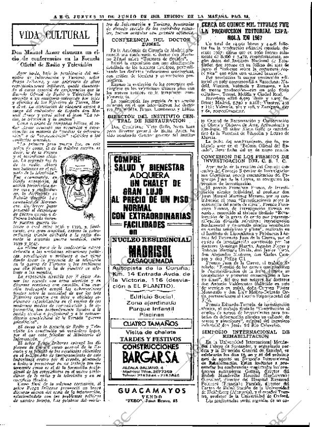 ABC MADRID 27-06-1968 página 73