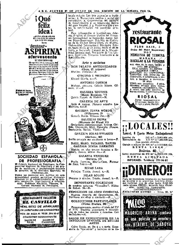 ABC MADRID 27-06-1968 página 74