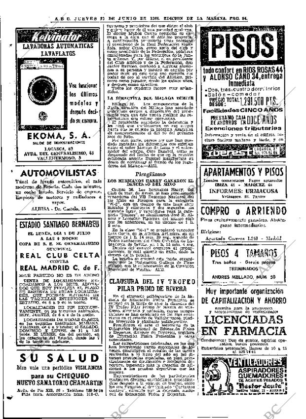 ABC MADRID 27-06-1968 página 84