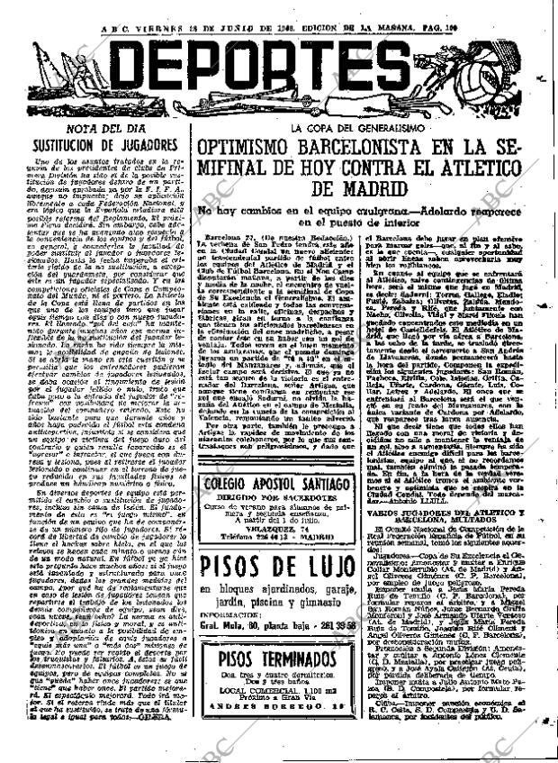 ABC MADRID 28-06-1968 página 109
