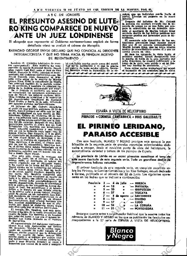 ABC MADRID 28-06-1968 página 61