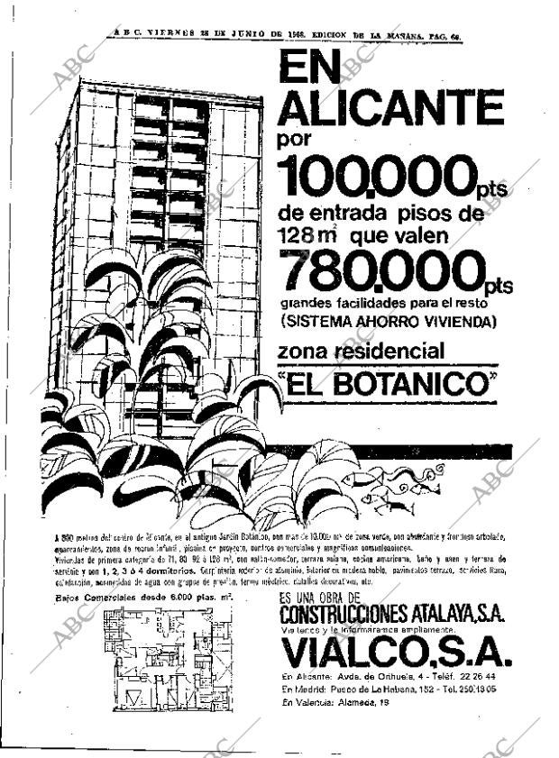 ABC MADRID 28-06-1968 página 66
