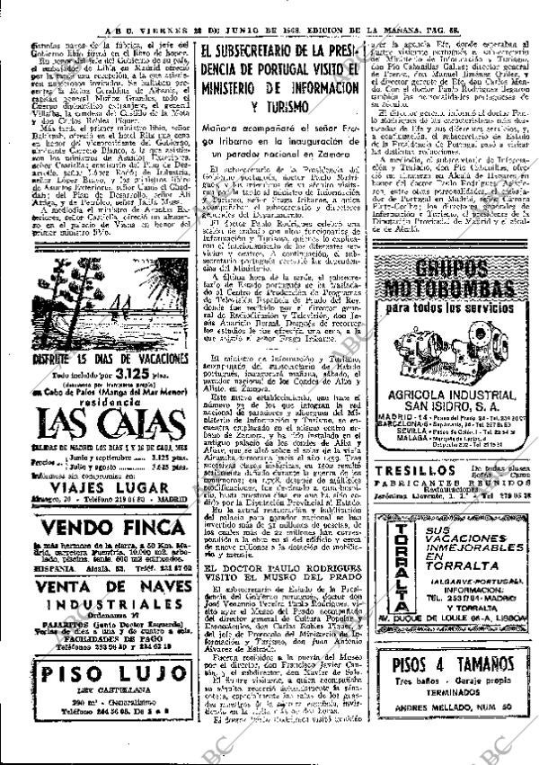 ABC MADRID 28-06-1968 página 68