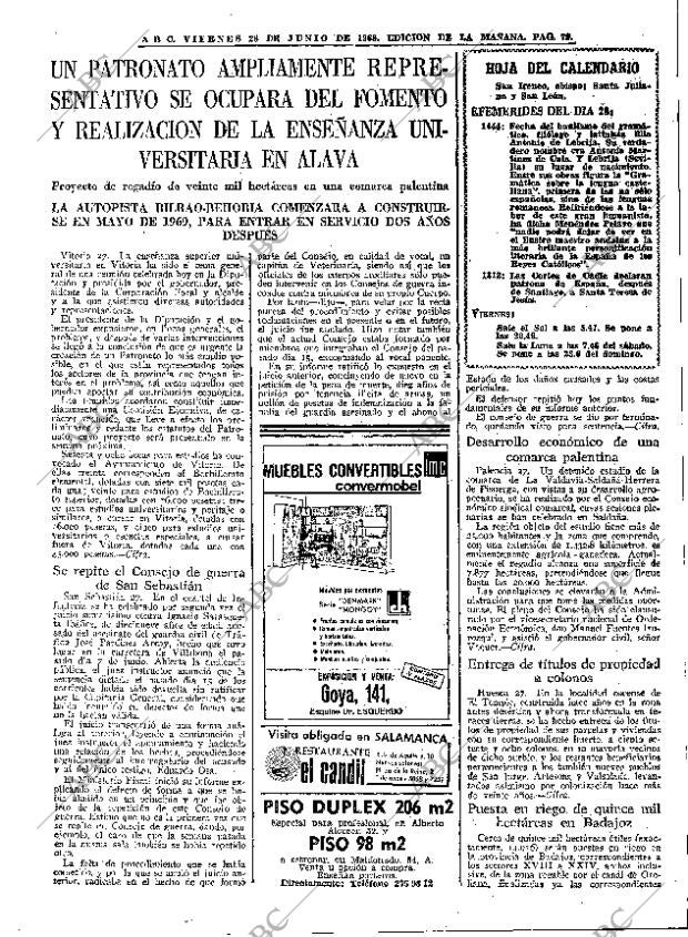 ABC MADRID 28-06-1968 página 79