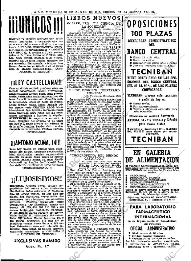 ABC MADRID 28-06-1968 página 92