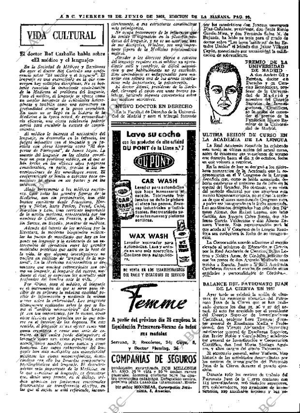 ABC MADRID 28-06-1968 página 93