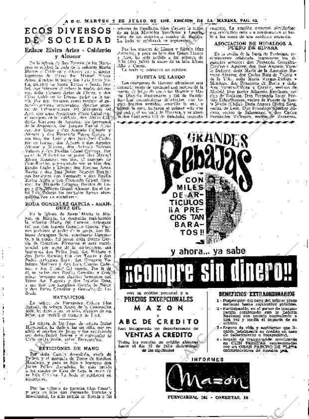 ABC MADRID 02-07-1968 página 63