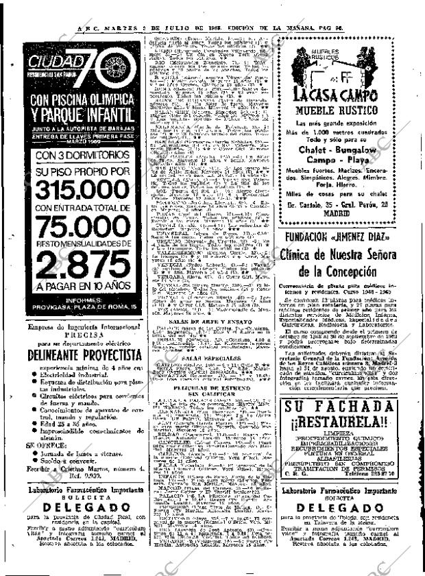 ABC MADRID 02-07-1968 página 90