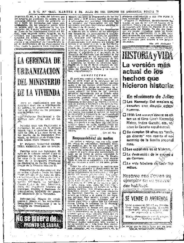 ABC SEVILLA 02-07-1968 página 70