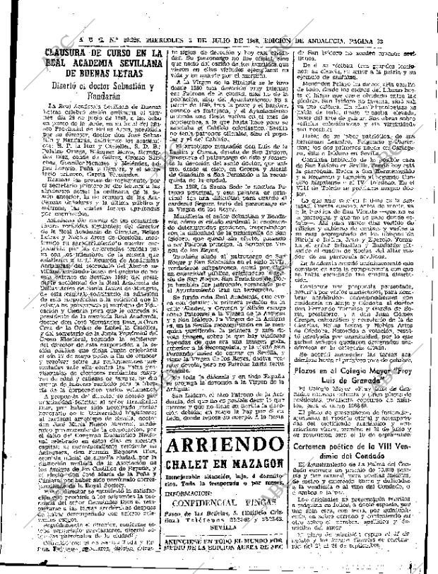 ABC SEVILLA 03-07-1968 página 33