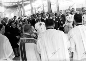 Inauguración del ferrocarril directo Madrid-Burgos, por su excelencia el jefe...