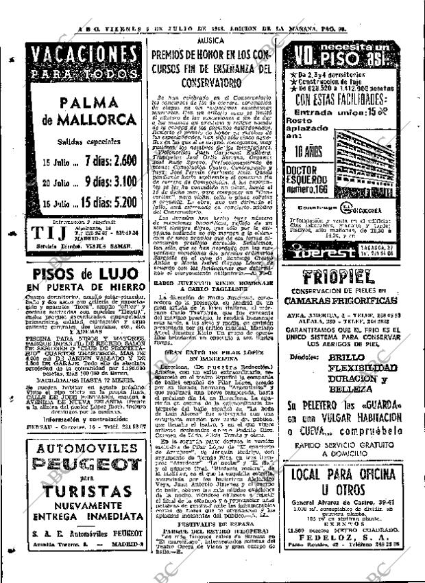 ABC MADRID 05-07-1968 página 98