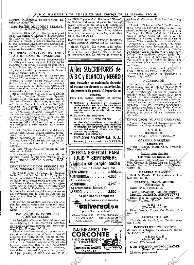 ABC MADRID 09-07-1968 página 70