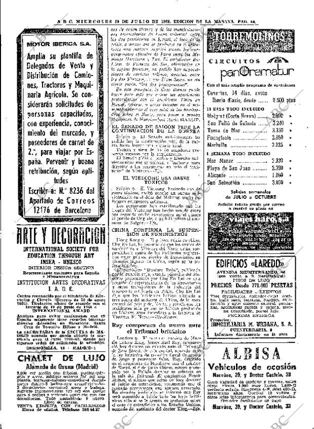 ABC MADRID 10-07-1968 página 44