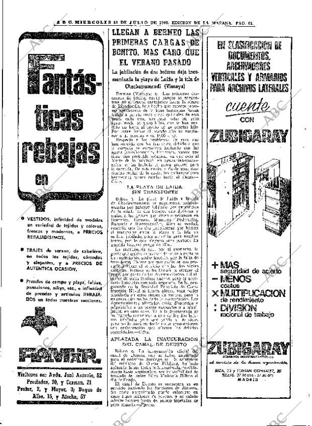 ABC MADRID 10-07-1968 página 64