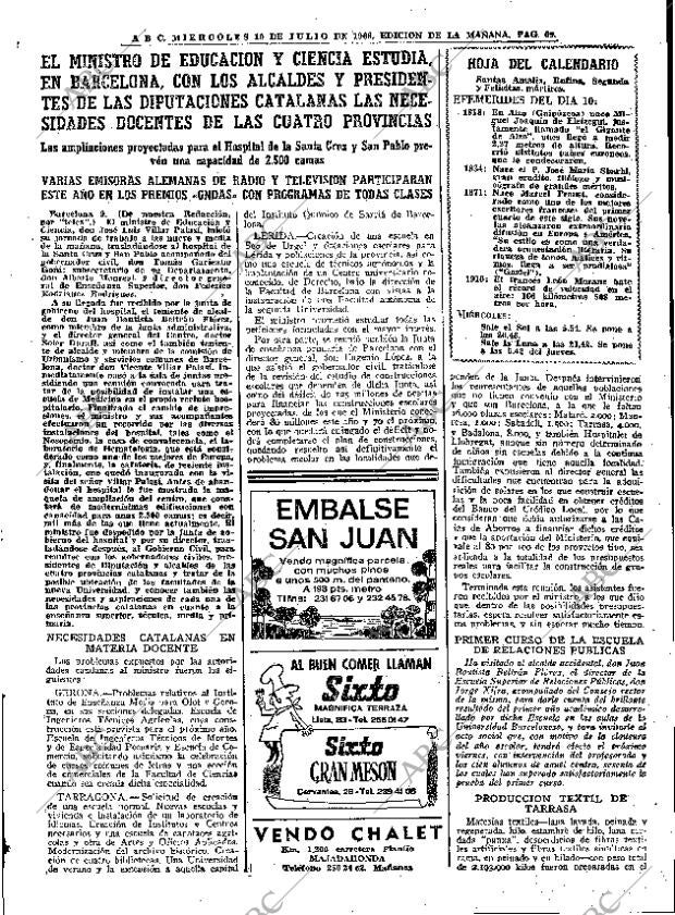 ABC MADRID 10-07-1968 página 69