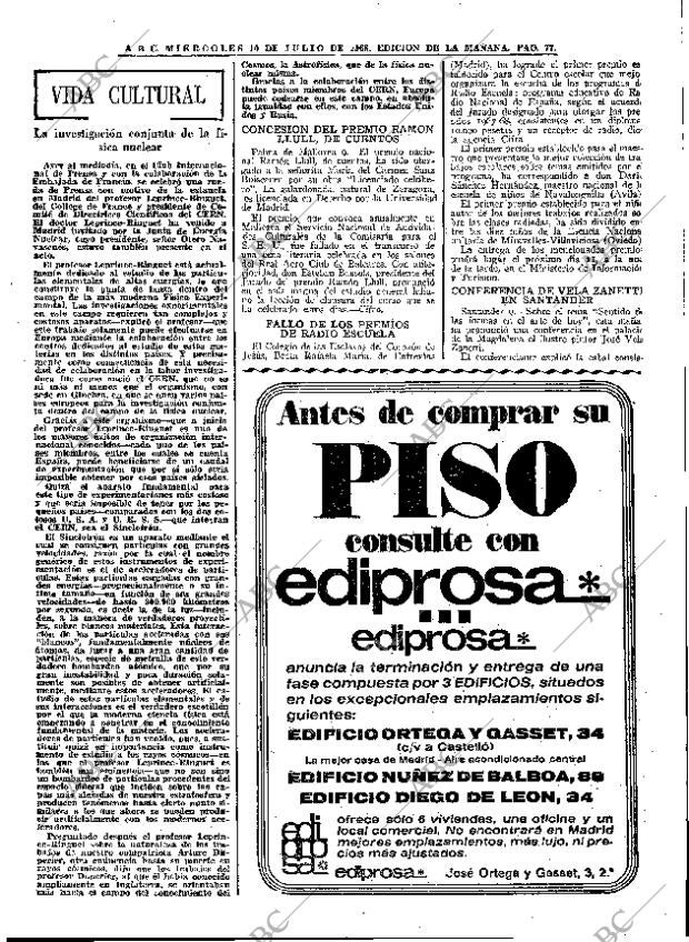 ABC MADRID 10-07-1968 página 77