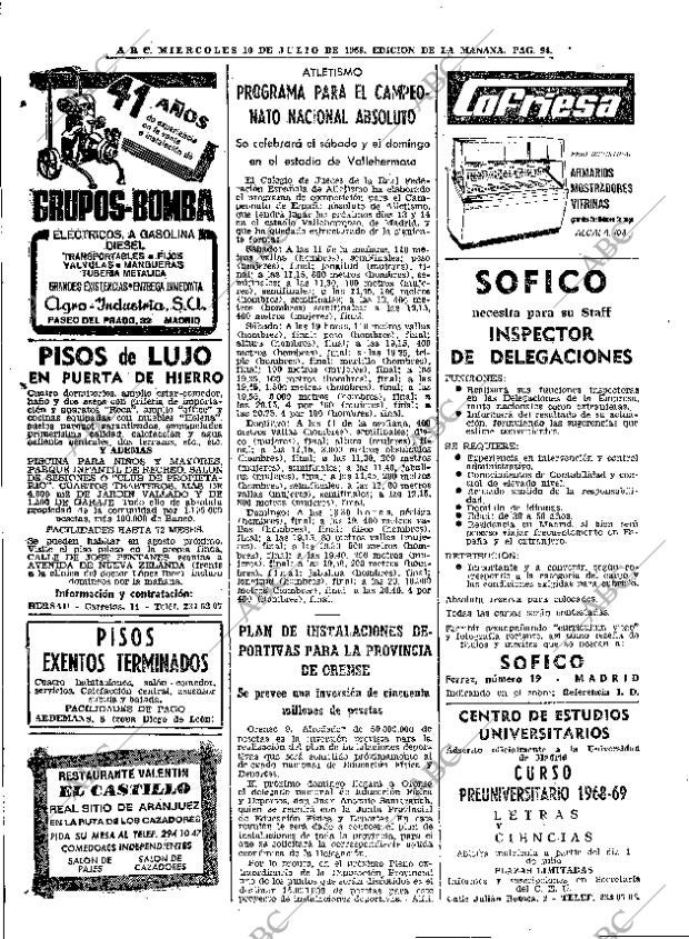 ABC MADRID 10-07-1968 página 94