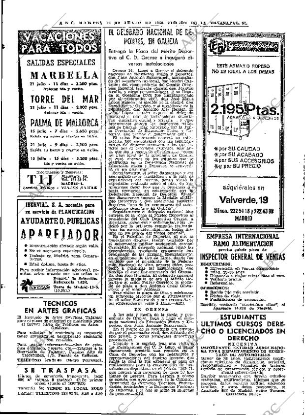 ABC MADRID 16-07-1968 página 82