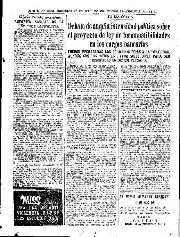 ABC SEVILLA 17-07-1968 página 25