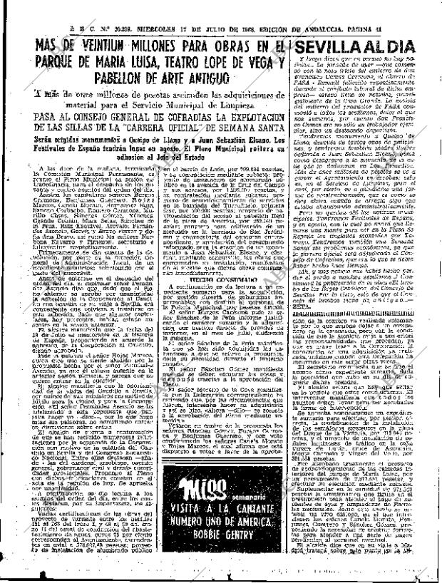 ABC SEVILLA 17-07-1968 página 41