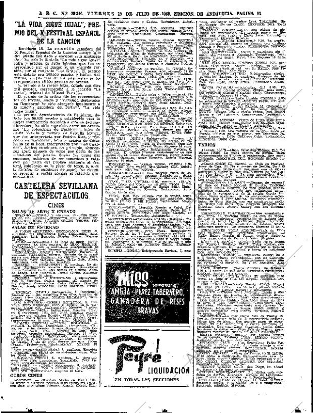 ABC SEVILLA 19-07-1968 página 51