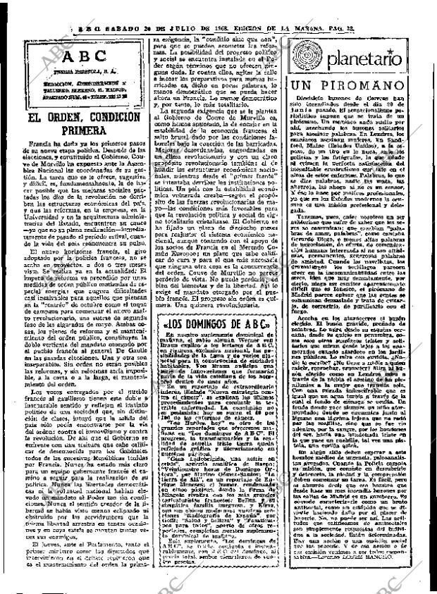 ABC MADRID 20-07-1968 página 32