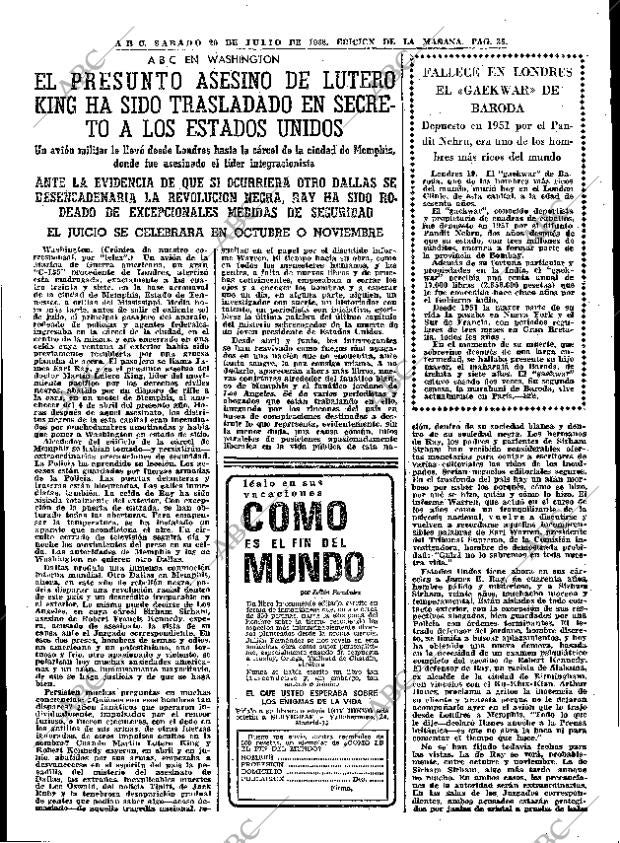 ABC MADRID 20-07-1968 página 35