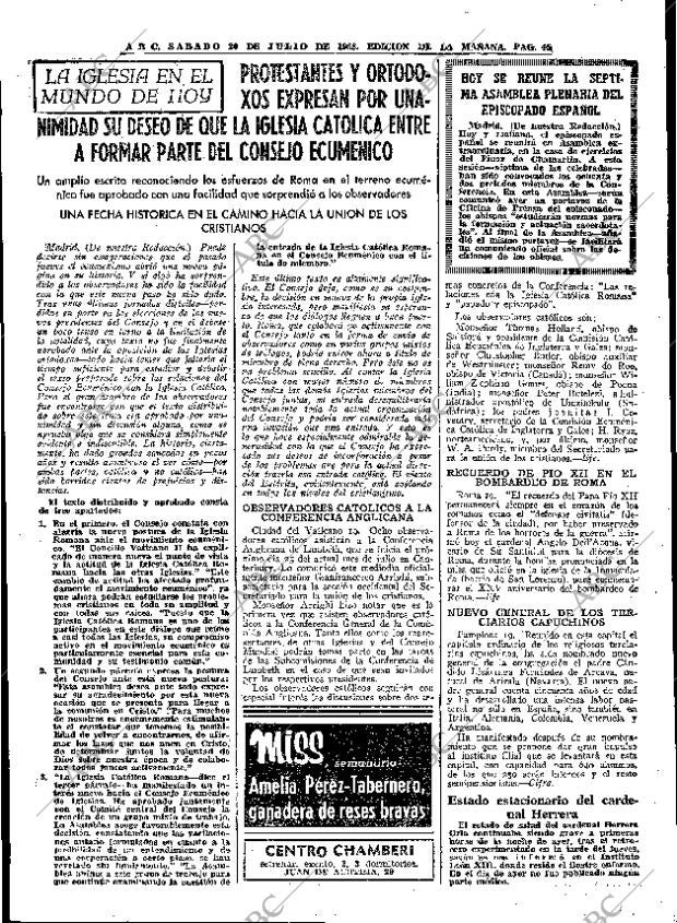 ABC MADRID 20-07-1968 página 45