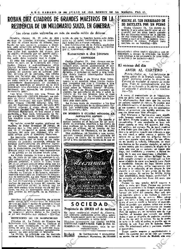 ABC MADRID 20-07-1968 página 47