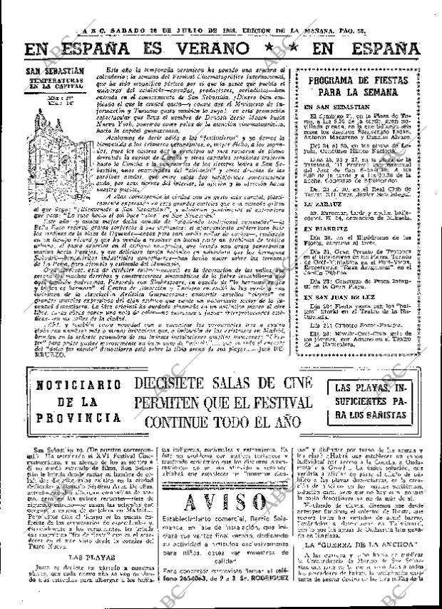 ABC MADRID 20-07-1968 página 52