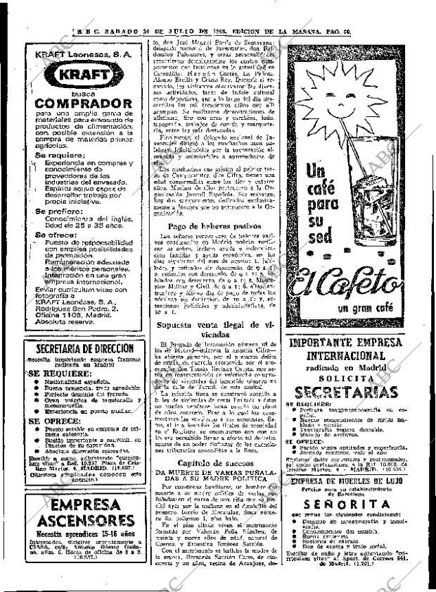 ABC MADRID 20-07-1968 página 60