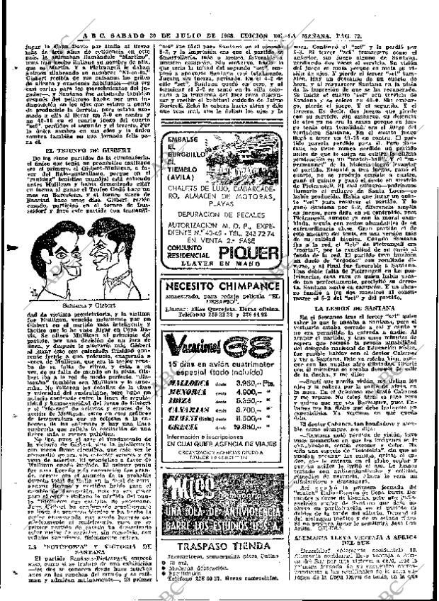 ABC MADRID 20-07-1968 página 72