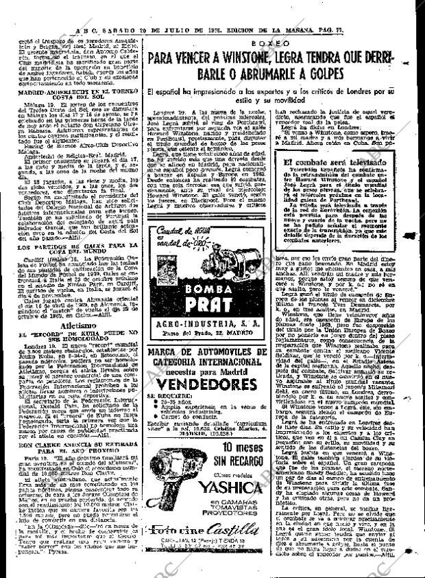 ABC MADRID 20-07-1968 página 77
