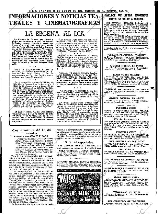 ABC MADRID 20-07-1968 página 79
