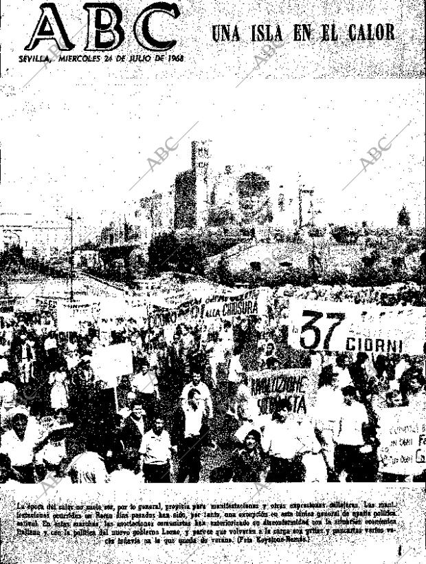 ABC SEVILLA 24-07-1968 página 1