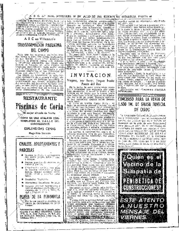 ABC SEVILLA 24-07-1968 página 40